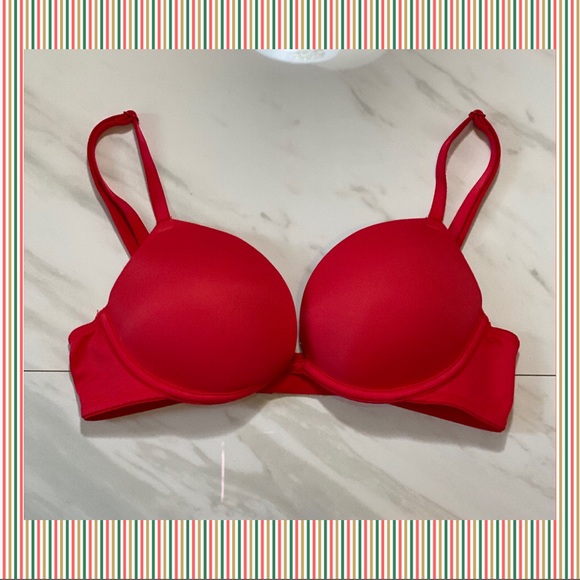 PINK Victoria's Secret Other - PINK Victoria’s Secret Red Push-Up Bra